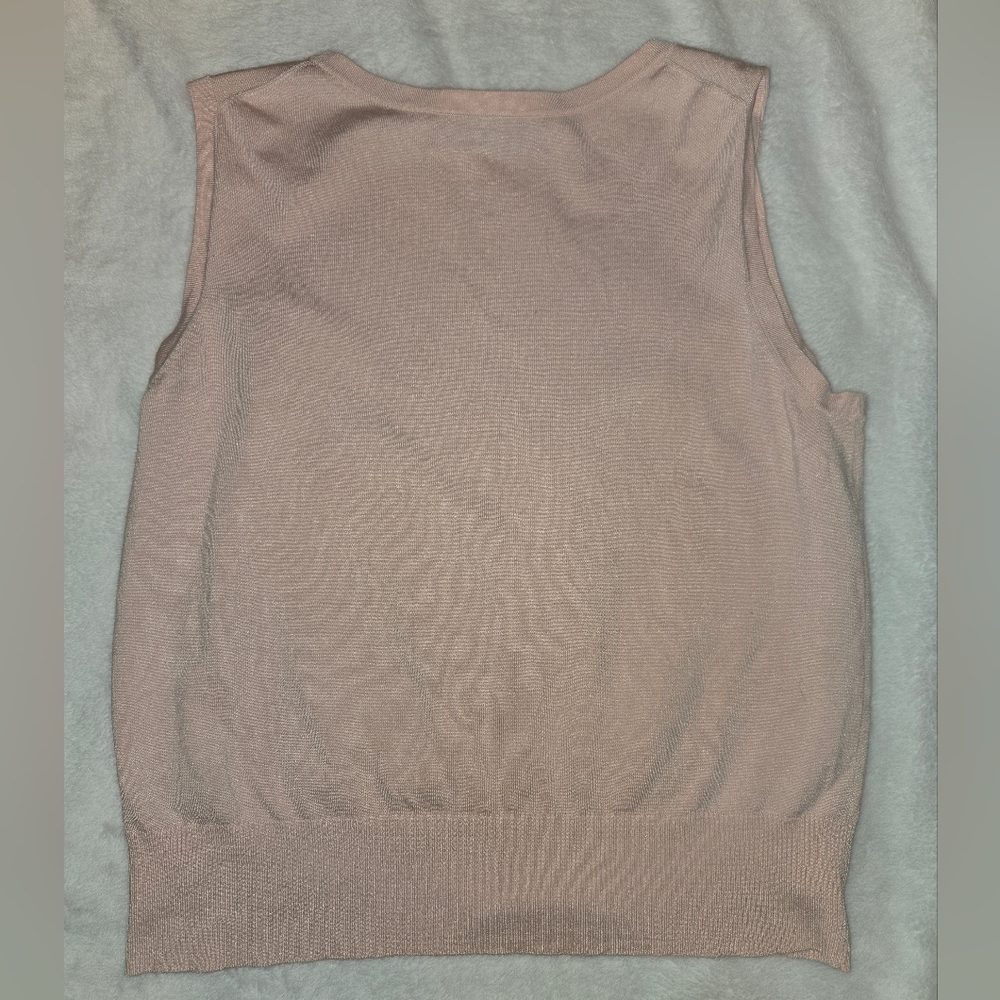 Josephine Chaus Luxury Silk Blend Blush Knit Tank - Picture 7 of 7